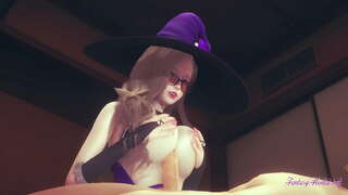 Genshin Impact Multik - Nöqtəsi Baxımından Lisa titjob oral və nüfuz